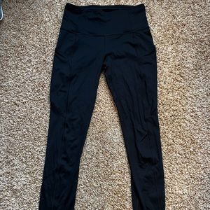 COPY - Lululemon Fast and Free 25” Leggings Black    SIZE 4